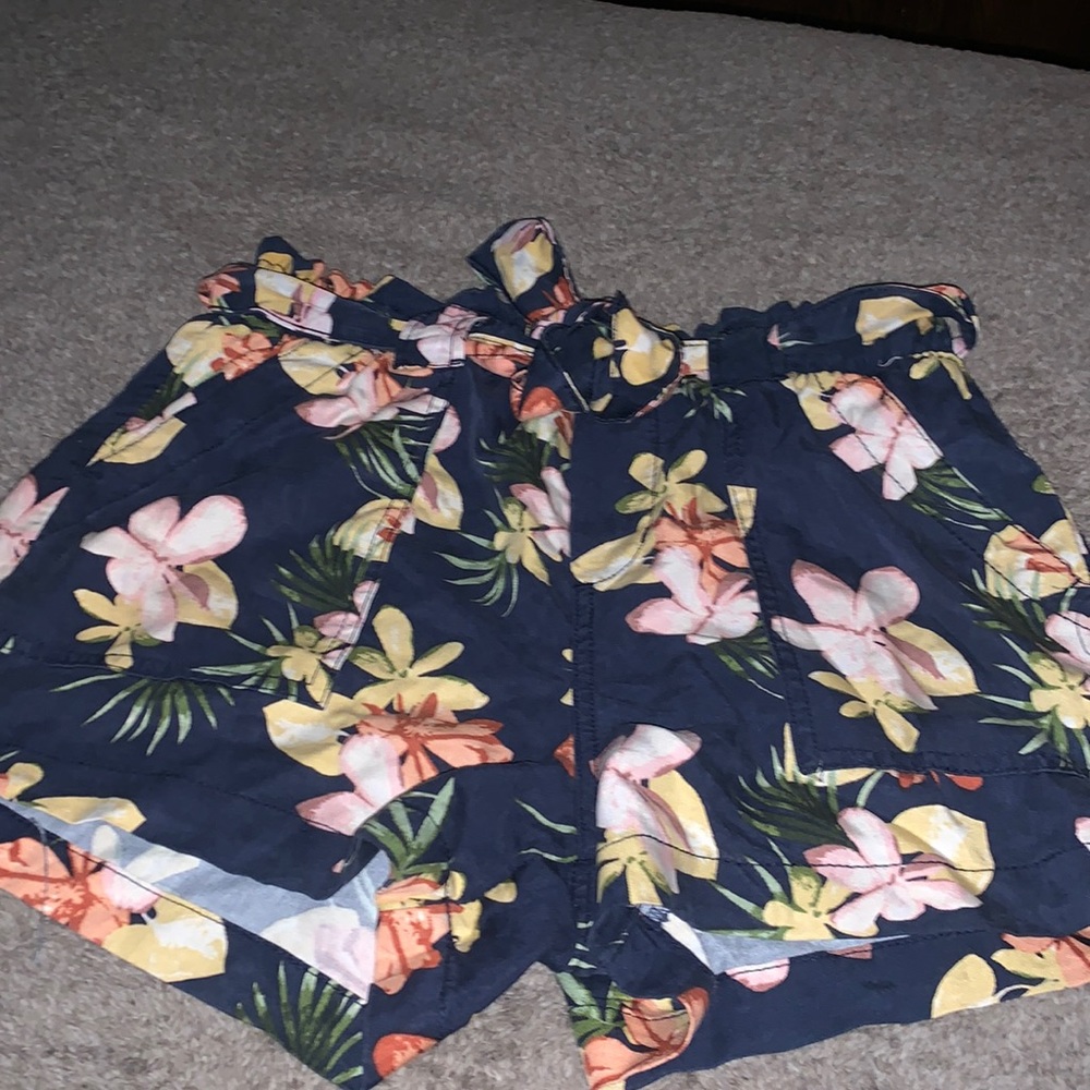 Floral High Waisted Shorts